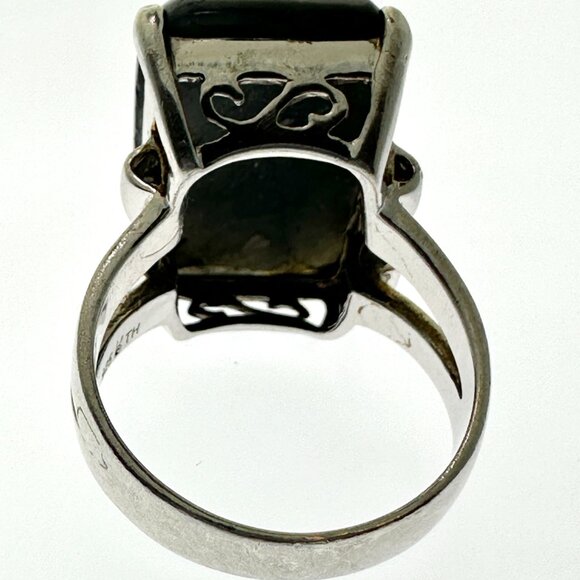 925 Sterling Silver Blue Labradorite Ring - Size 8.75 - Picture 10 of 12